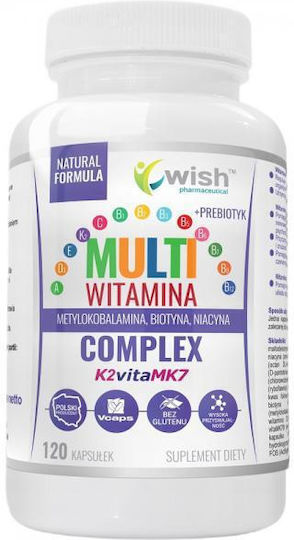 Wish Pharmaceutical Multivitamin Complex + Prebiotic Multivitamin 120 Capsules