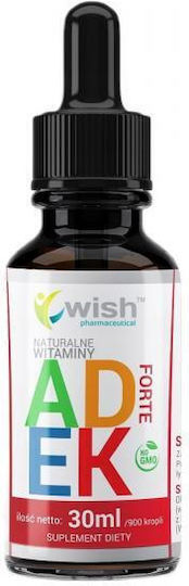 Wish Pharmaceutical Natural Vitamin ADEK Forte Мултивитамин 30ml
