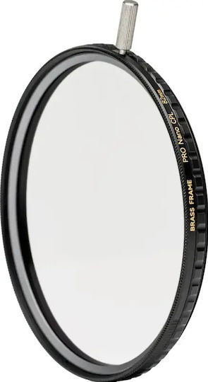 NiSi Filtru Circular Polarizator True Color CPL PRO Nano Cadru Alama 86mm