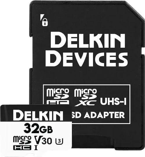 Delkin Microsdhc Trail Cam Hyperspeed R100/w75 V30 32gb Memory Card