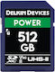 Delkin Card de memorie Delkin SDXC Power 2000x UHS-II U3 R300/W250 V90 512GB