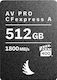 Angelbird Card de memorie Angelbird CFexpress Tip A VPG400 8K+ RAW R1800/W1650 Tip A 4.0 512GB