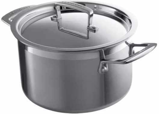 Le Creuset Oală adâncă din oțel inoxidabil 4lt /