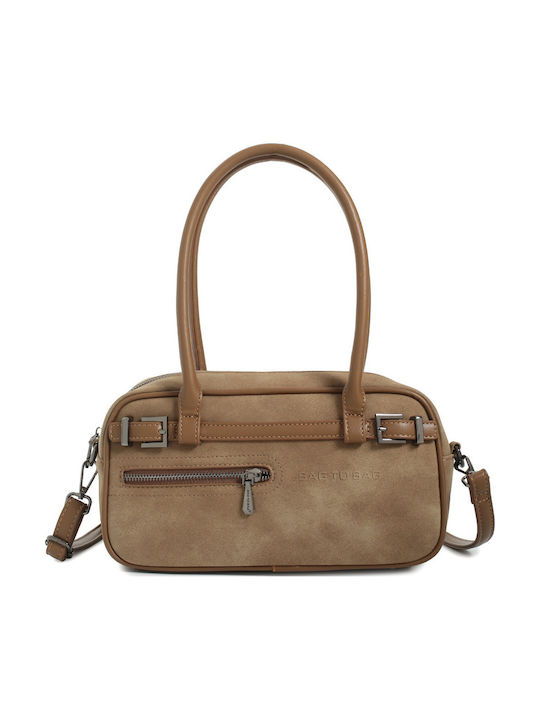 Bag to Bag Women's Barrel Bag Suede Khaki