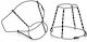 10x Wire Basket Without Plate Silver Black