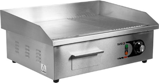 Yato Yg04586 Placă Grill 2/3 Netedă 55 Cm 3000 W Oțel Inoxidabil