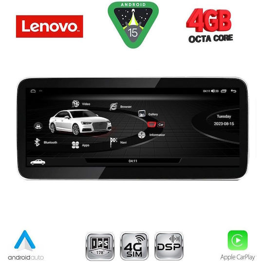 Lenovo Car Audio System for Audi A6 2016-2018 (Bluetooth/USB/AUX/WiFi/GPS/Apple CarPlay/Android Auto) with 10.33" Touch Screen