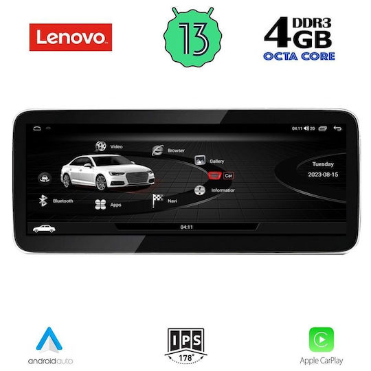 Lenovo Car Audio System for Audi Q5 2009-2016 (Bluetooth/USB/AUX/WiFi/GPS/Apple CarPlay/Android Auto) with 10.25" Touch Screen