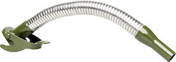 Funnel Flexible Metal Filler Tube Canister 38cm Olive Diameter 20mm Valpro