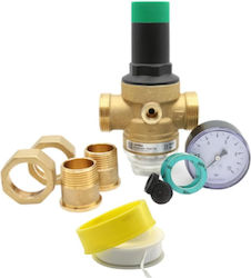 Resteq Druckrohrregler Wasser 1/2 Zoll Manometer Teflonband