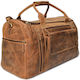 Greenburry Geantă Voiaj Maro din Piele M53xL26xÎ34cm.