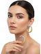 Liva Fashion Gold Plated Hoop Earrings