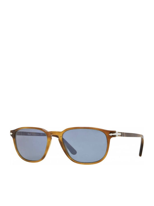 Persol Unisex Sunglasses with Brown Tartaruga H...