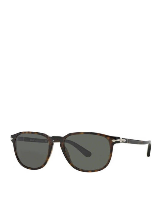 Persol Unisex Sunglasses with Brown Tartaruga H...