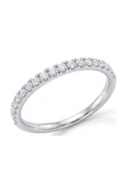 Kiriakos Gofas Women's Ring with Diamond in 18K White Gold