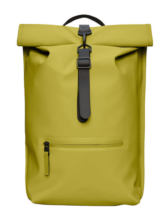 Rains Rolltop Rucksack Wasserdicht Gelbes