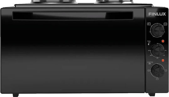 Finlux Ηλεκτρικό Κουζινάκι 45lt με 2 Εστίες Μαύρο