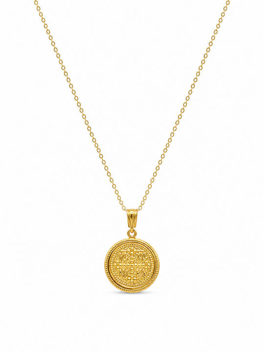 Ortaxidis Kinder Amulet Konstantin-Münze aus 9K Gold oro1511