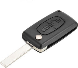Carcasă Telecomandă Auto 2 Butoane Cu Lamă Compatibilă Citroen Peugeot Carcasă Telecomandă Auto 2 Butoane Cu Lamă Compatibilă Citroen Peugeot
