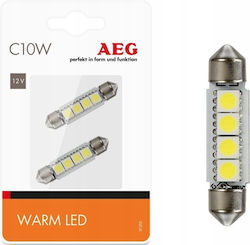2x Led Bulb C10w 41mm Retrofit Warm Led Warm White 2x Led Bulb C10w 41mm Retrofit Warm Led Warm White