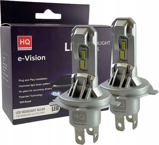 H4 Led Bulbs E-vision V4 6000k Original Size 1:1 Plug&play Strong