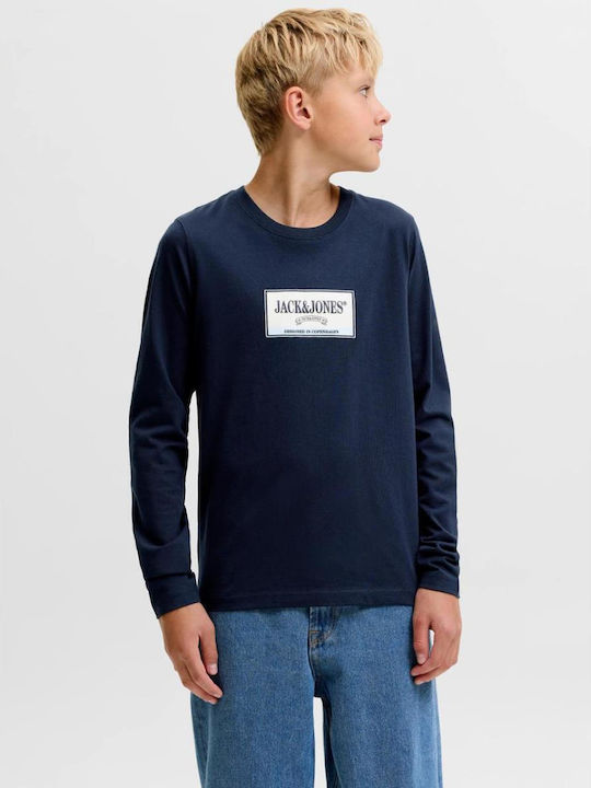 Jack & Jones Παιδική Μπλούζα Μακρυμάνικη Sky Ca...