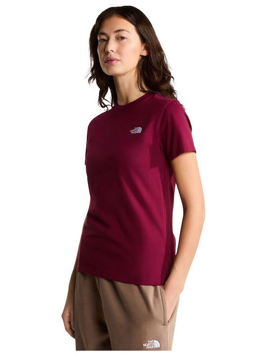The North Face Women's T-shirt Burgundy