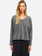 Bluza Damă Bumbac Vintage Gri