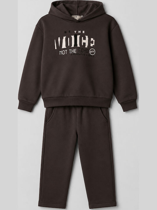 Nek Kids Wear Παιδικό Σετ Φόρμας Γκρι Σκουρο