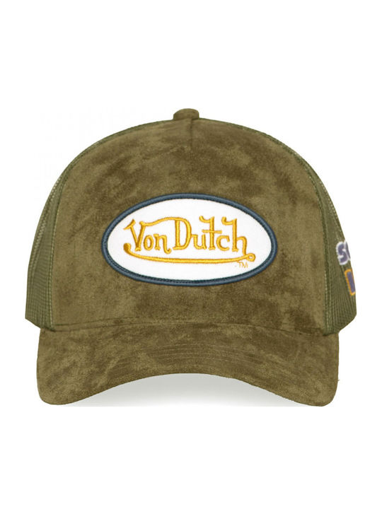 Von Dutch Unisex Καπελο Trucker Λαδι Vd 1 Ct Fur 15-olive