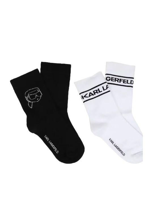 Karl Lagerfeld Παιδικές Κάλτσες White 2 Ζευγάρια