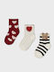 Mayoral Kids' Socks Set 3 Socks Red 3 Pairs