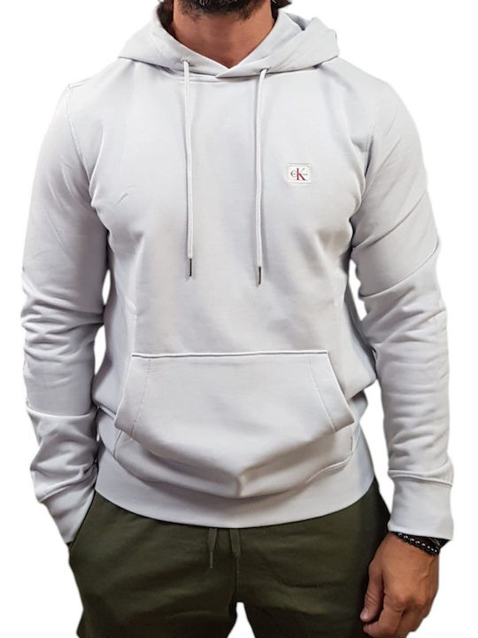 Calvin Klein Суитшърт с качулка Marble Gray Calvin Klein Суитшърт с качулка Marble Gray