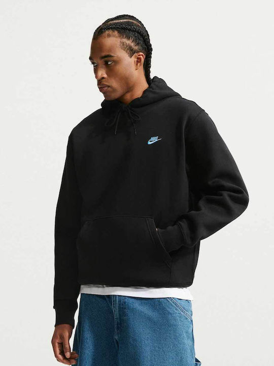 Nike Φούτερ με Κουκούλα Black