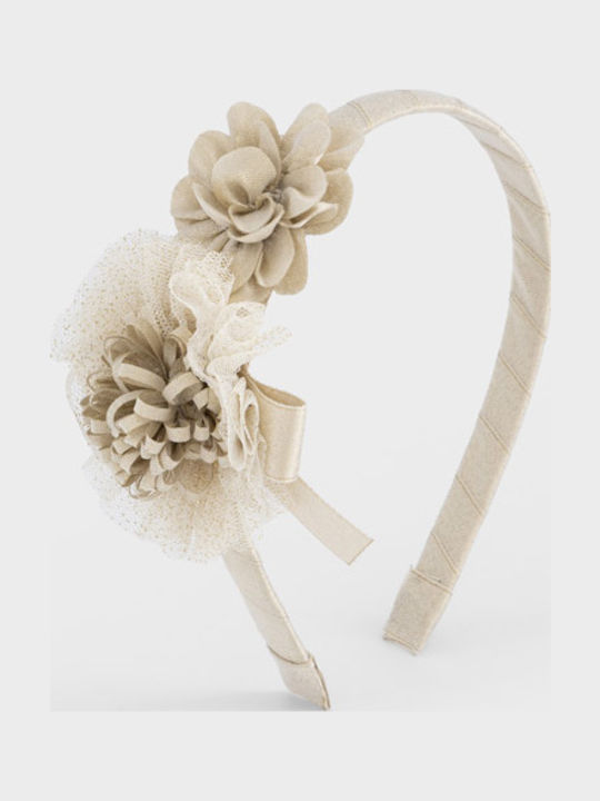 Mayoral Kids Hair Band in Beige Colour