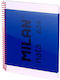 Milan Spiral Ruled Notebook A4 80 Paper Sheets Blue