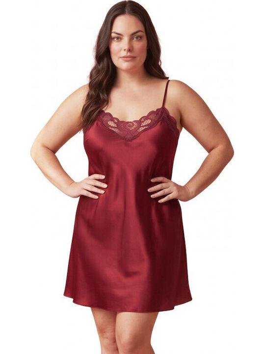 Jumelles Summer Women's Nightgown Burgundy