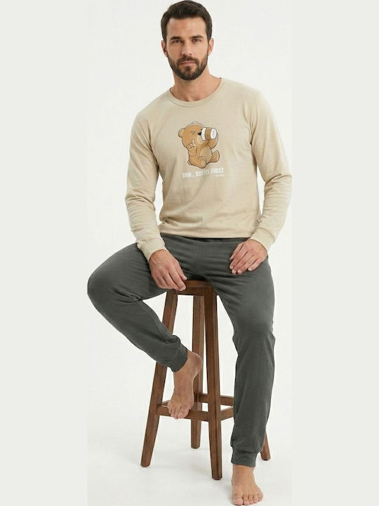 Nina Club Summer Men's Pyjamas Beige