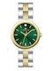 Ferro Womens Battery Watch With Silver Metal Bracelet