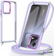 Orso Metallic Back Cover with Transparent Neck Strap (Poco X5 Pro)