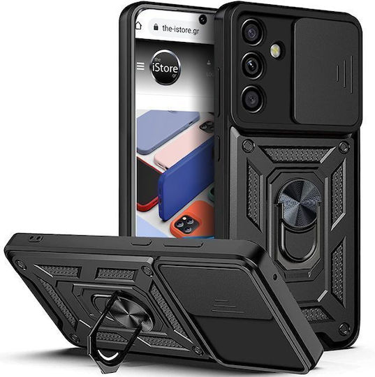 Orso Combo Kickstand Slide Back Cover Μαύρο (Galaxy M34)