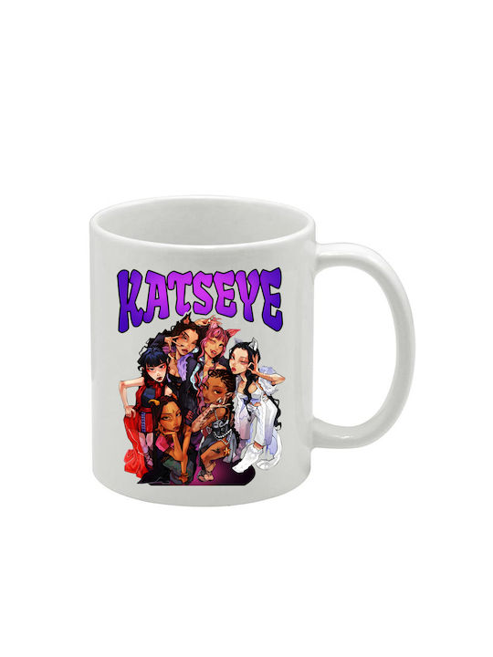 White Katseye Mug