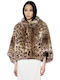 Short Women's Beige Fur