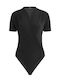Celestino Bodysuit Pentru Femei Wrap-Around Slim Fit Negru