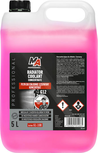 014065 Ma Professional Kühlmittel Für Autos Konzentrat Rot G12 5l