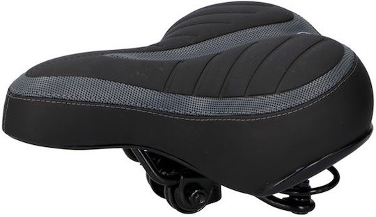 Dunlop Fahrradsattel Schwarz mit Gel 250 x 210 mm
