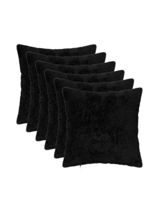 vidaXL Калъф За Възглавница Heerlen Черен 50x50см