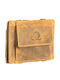 Small Leather Women's Wallet with RFID Beige