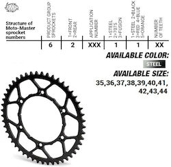Moto-master Ultralight Steel Rear Sprocket 4644 42 Ktm Sx 50 E-bike Black Moto-master Ultralight Steel Rear Sprocket 4644 42 Ktm Sx 50 E-bike Black