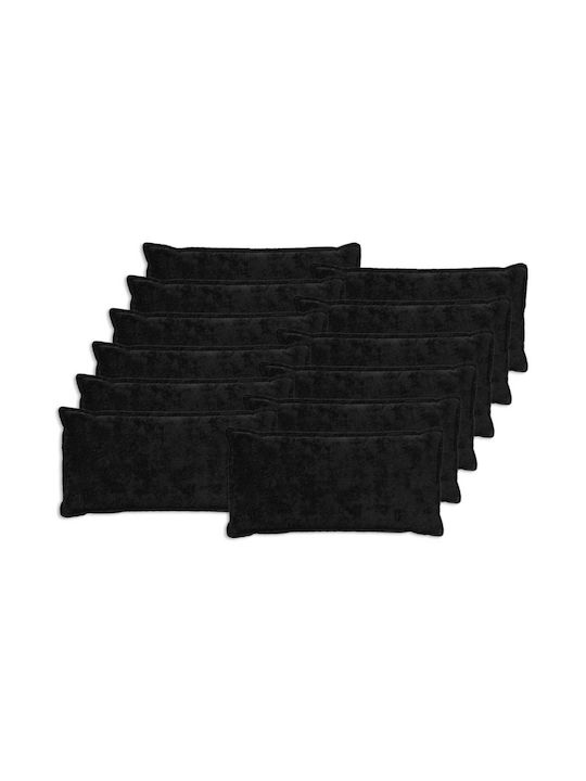 vidaXL Decorative Pillow Case Houten Black 80x40cm